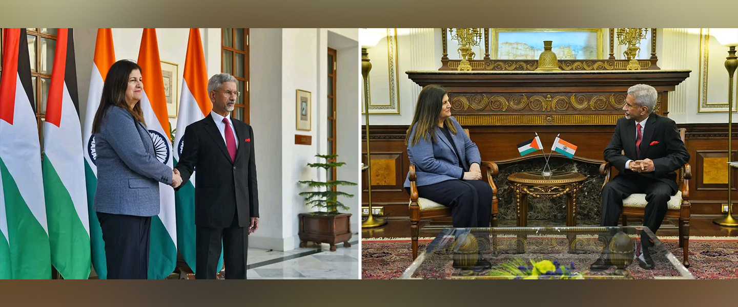 Minister of External Affairs of India, Dr. S. Jaishankar, meets Minister of Foreign Affairs and Expatriates of the State of Palestine H.E. Dr. Varsen Aghabekian. 30 January 2026, New Delhi.